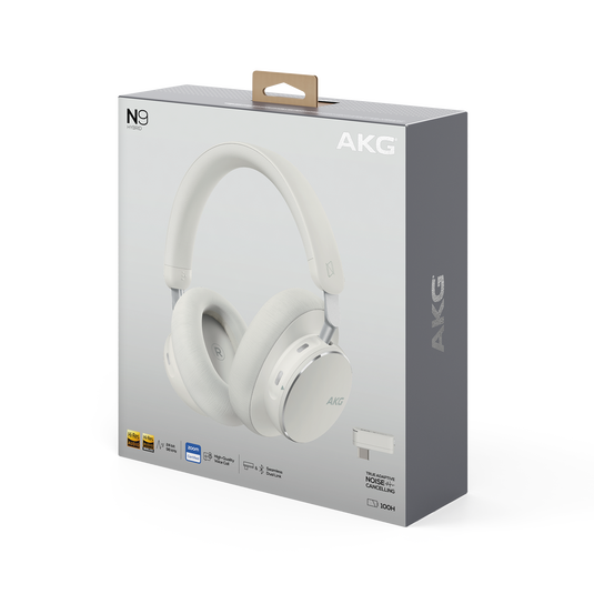 AKG N9 Hybrid - White - Wireless over-ear noise cancelling headphones - Detailshot 15 image number null